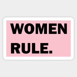 Women Rule Period Bold Feminist Light-Color Magnet